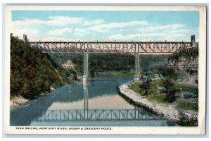 c1910 High Bridge Kentucky River Queen Crescent Route Kentucky Vintage Postcard