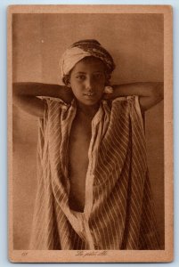 India Postcard Le Petit Ali Boy Photograph c1930's Vintage Unposted