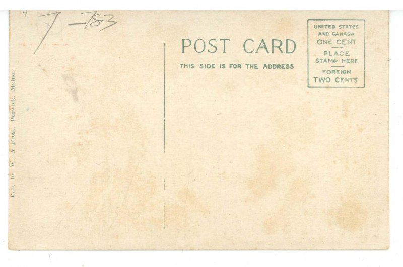 ME - Berwick. Sullivan Square & Sullivan Street ca 1910