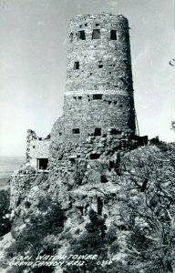 c1950's Hopi Watch Tower Grand Canyon Arizona AZ RPPC Photo Postcard