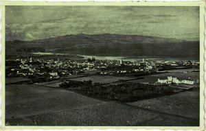 PC CPA AZORES / PORTUGAL, VISTA GERAL DE BAIA E VILA, Vintage Postcard (b21663)