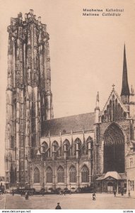 Rue Ste. Catherine Et Cathedrale St-Rombaut, Malines (Antwerp), Belgium, 1900...