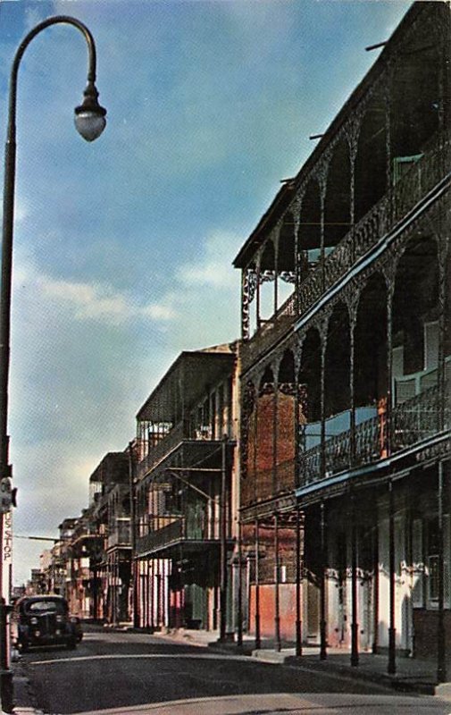 Typical Creole Architecture French Quarter - New Orleans, Louisiana LA