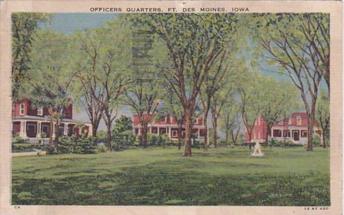 Iowa Des Moines Officers Quarters Fort Des Moines 1943