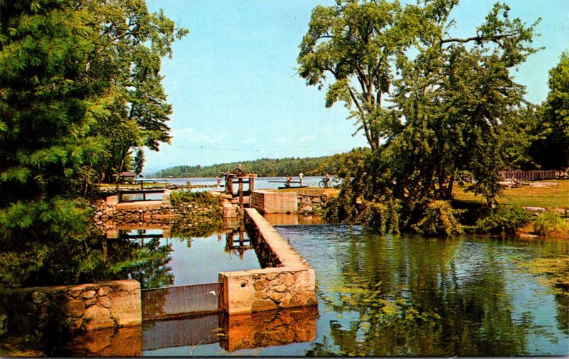 Maine Bridgton Highland Lake Showing Olf Fish Rearing Pool