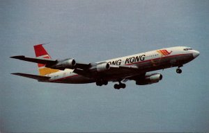 Airplane Air Hong Kong Boeing B-707-336C At Kai Tak Airport Hong Kong