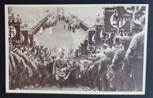 GERMAN EMPIRE THIRD REICH POSTCARD - ADOLF HITLER NUREMBERG RALLY 1934