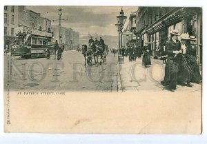 497215 Ireland Cork St.Patrick street tram street advertising Tuck postcard