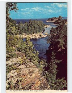 Postcard Lake Superior Montreal River Gorge Ontario Canada