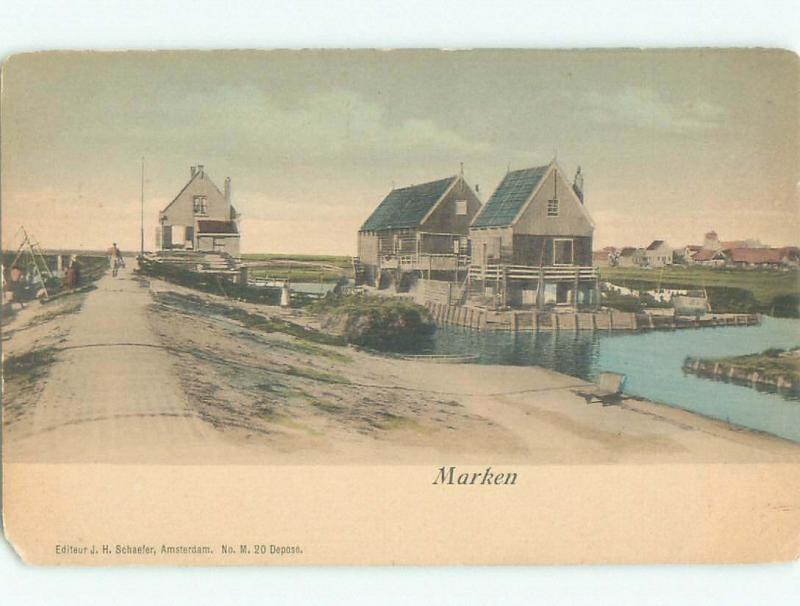 Pre-1907 NICE VIEW Marken - Mereke - Waterland - North Holland Netherlands i5342