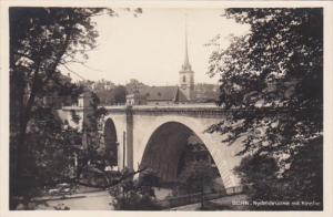 Switzerland Bern Nydelbruecke mit Kirche Photo