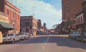 Queen St. Looking East Sault Ste Marie Ontario Ont ON Unused c1957 Postcard E13