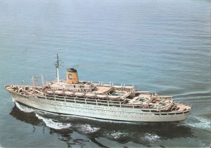 Ship. T/N Federico C Vintage Italian postcard 1960s. Size 15 x 10 cms.