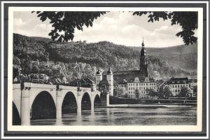 Germany, Heidelberg Neckar Bridge With Gate - [FG-132]