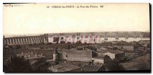 Old Postcard Cubzac Bridges The Bridge of Pietons