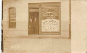 RPPC Reparatur Werkstatt Schneiderei Wilhelm Noske German Vintage Photo Postcard