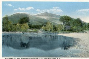 NH - North Conway, Mt. Bartlett & Mt. Kearsarge from the Saco River