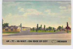 PPC POSTCARD ARKANSAS FORT SMITH TERRY'S MOTOR COURT AAA TRIPLE A MEMBER MOTEL H