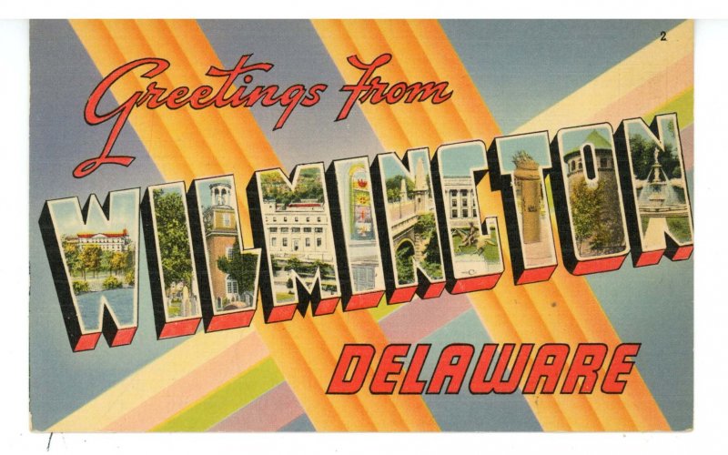 DE - Wilmington. Large Letter Greeting 