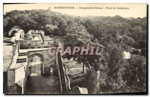 Postcard Old Ramparts of Pierrefonds Chateau Foret de Compiegne