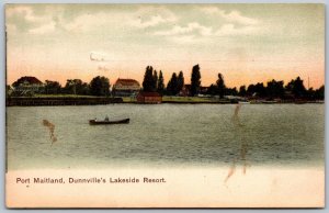 Postcard Port Maitland Ontario c1908 Dunnville’s Lakeside Resort Scenic View HLD