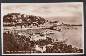 Devon Postcard - Vane Hill and Harbour, Torquay    RS11906