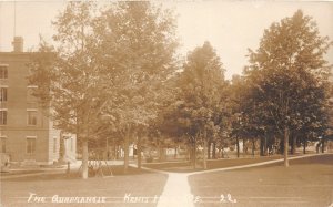 H84/ Kents Hill Maine RPPC Postcard c1910 The Quadrangle  48