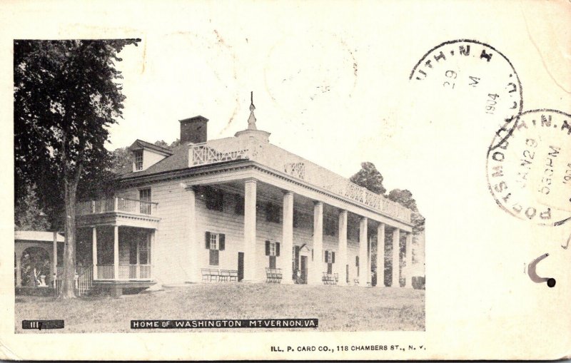 Virginia Mount Vernon Home Of Washington 1906