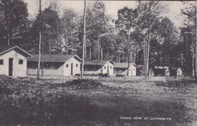 Pennsylvania Cabin Row At Lutherlyn Camp Near Prospect