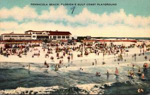 Florida Pensacola Sun Bathers On Pensacola Beach