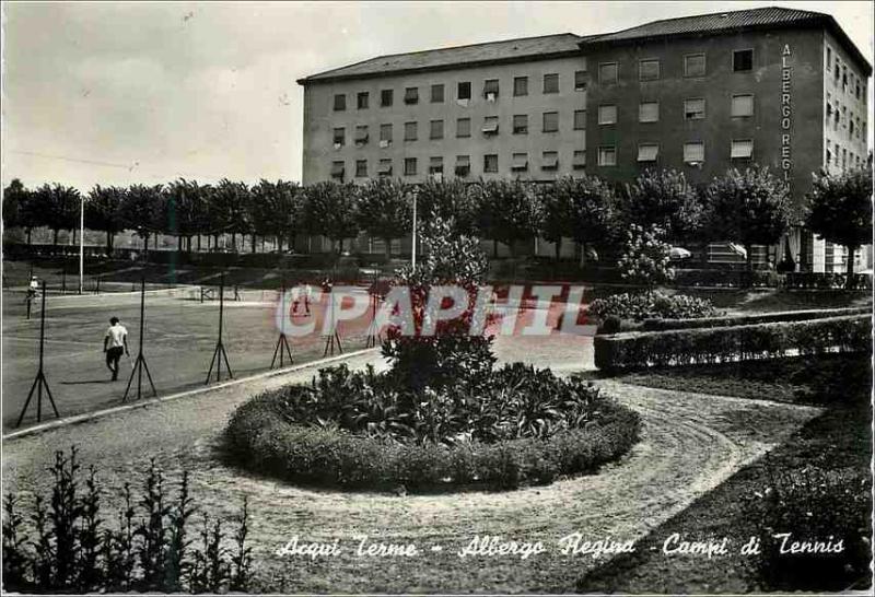  Moderner Postkarte Acqui-Ausdruck Albergo Regina Caerpi di Tennis