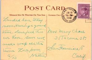 VANCOUVER, BC Canada    The BARN RESTAURANT   1949   Roadside   Postcard