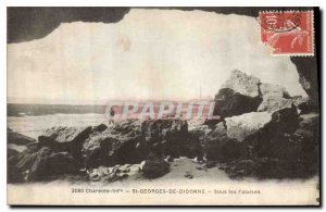 Postcard Old Charente St Georges de Didonne Under the Cliffs