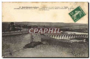 Old Postcard Saint Germain en Laye Panorama taken from the Terrace The viaduct