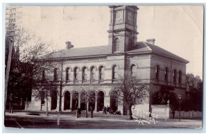 1910 Post Office Echuca Victoria Australia Antique Posted RPPC Photo Postcard