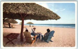 VARADERO BEACH, CUBA  Chicago & Southern Air Lines  PLAYA DE VARADARO   Postcard