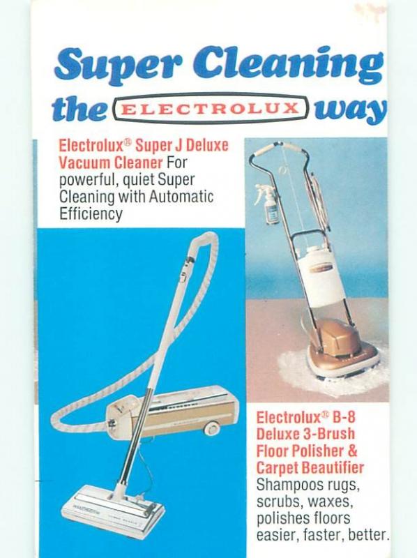 1970'S Postcard Ad Midcentury Modern Electrolux Vacuum Cleaner Ac7354