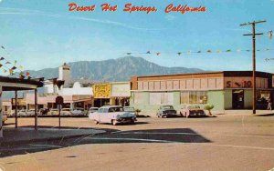 Street Scene Desert Hot Springs Californa 1950s postcard