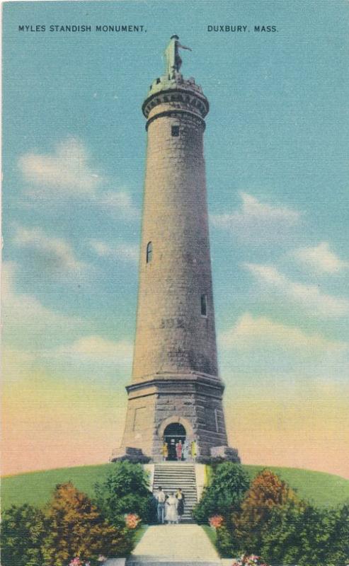 Miles Standish Monument - Duxbury MA, Massachusetts - Linen