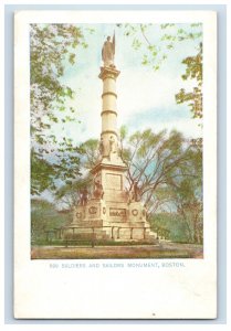 C. 1900-07 Soldiers And Sailors Monument, Boston Vintage Postcard P217