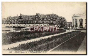Old Postcard Deauville Normandy Hotel