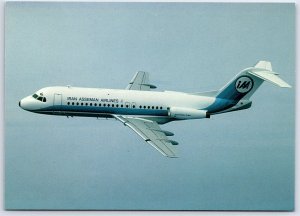 Aviation Postcard IAA Iran Asseman Airlines Fokker F28 Mk4000 In Flight EY6