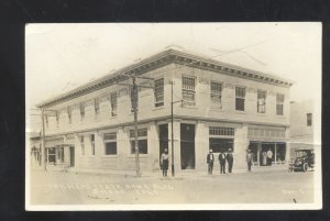 RPPC BRUSH COLORADO DOWNTOWN STREET SCENE STATE BANK REAL PHOTO POSTCARD