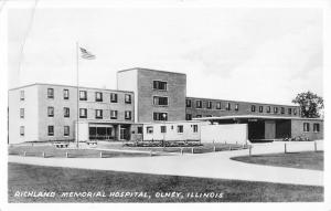 Olney Illinois Richland Memorial Hospital Real Photo Antique Postcard K57964