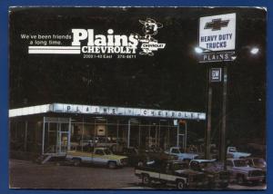 Plains Chevrolet Heavy Duty Trucks Amarillo Texas tx Advertising Postcard