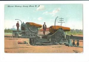 LP25 Sandy Hook, New Jersey, NJ, Postcard, Mortar Battery, 