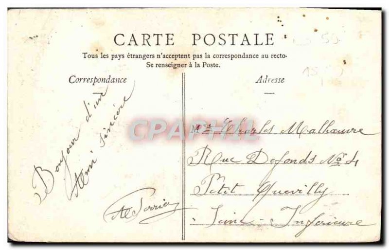 Old Postcard Lille Statue Faidherbe