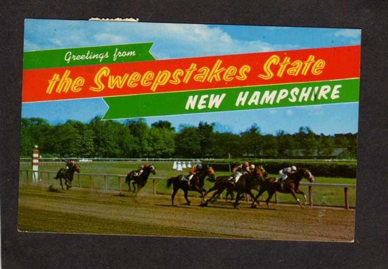 NH Greetings From Sweepstakes State New Hampshire Rockingham Race Track Racing