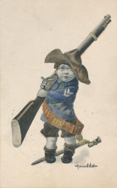 1907 USA humorous military postcard 1907 USA humorous military postcard