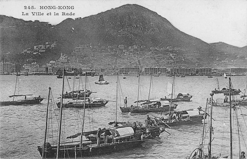 BR94868 hong kong  The city and the harbor ship bateaux  china